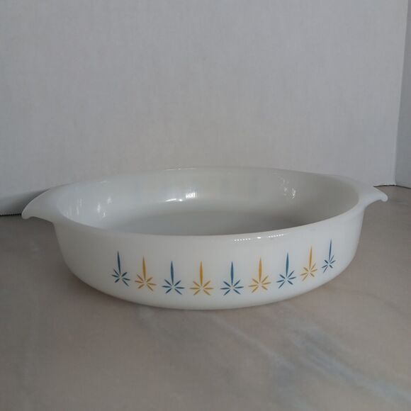 Fire King Anchor‎ Hocking 9" Round Candle Glow Baking Casserole Dish #429 Vtg - Picture 8 of 12